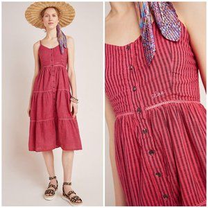 NWT Anthropologie Sundry Elena Tiered Midi Dress